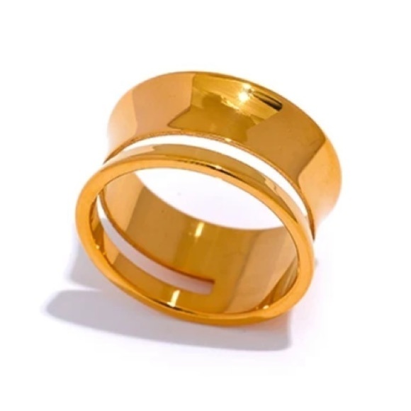 ⭐️unique Retro Gold Double Bar Ring - Picture 7 of 13